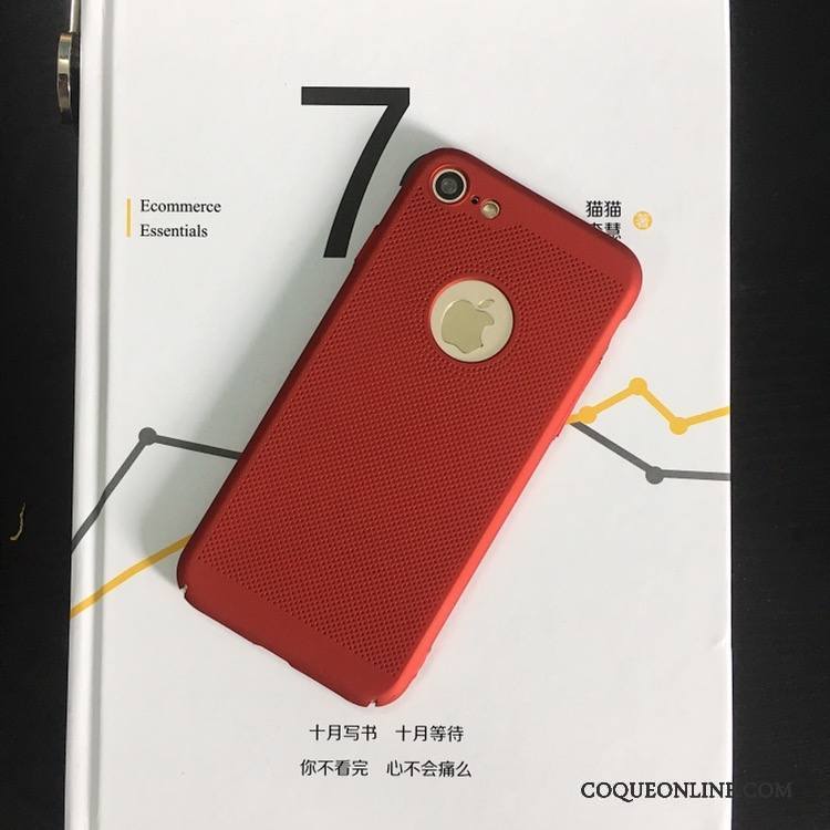 iPhone 8 Coque Délavé En Daim Incassable Refroidissement Or Étui De Téléphone