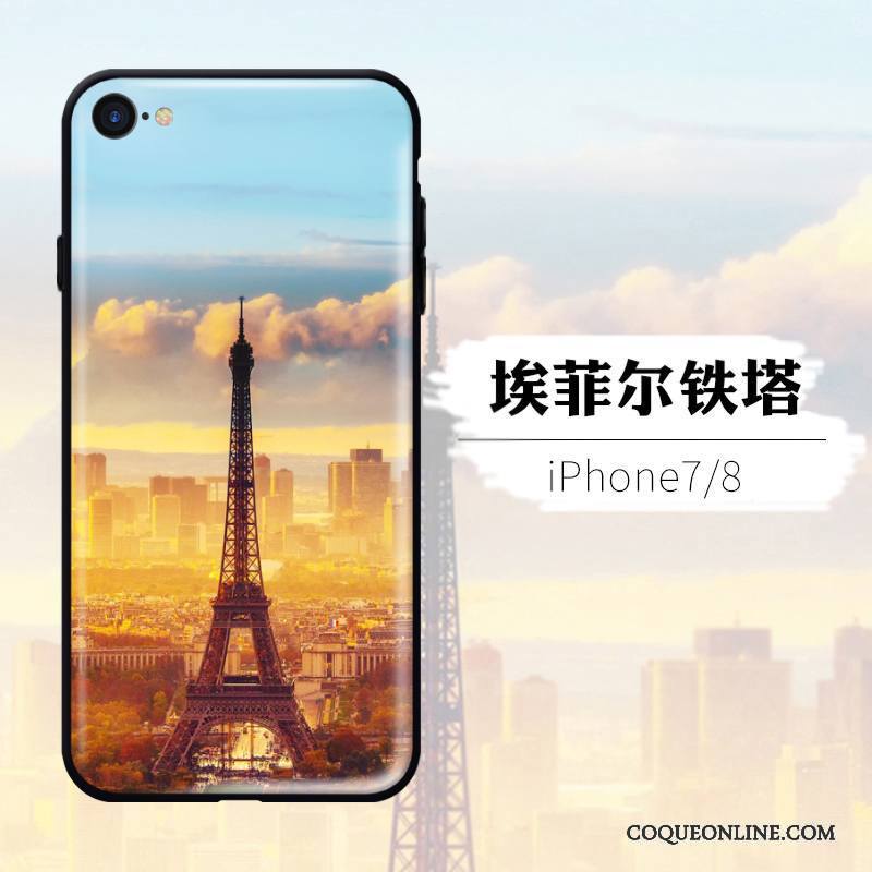 iPhone 8 Coque Personnalité Incassable Étui Créatif Rose Nouveau Tout Compris