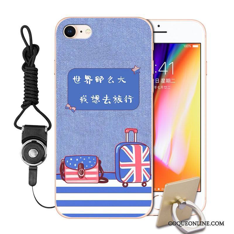 iPhone 8 Créatif Dessin Animé Peinture Étui Coque De Téléphone Personnalité Incassable