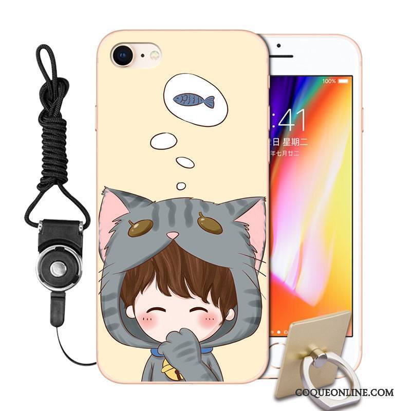 iPhone 8 Créatif Dessin Animé Peinture Étui Coque De Téléphone Personnalité Incassable