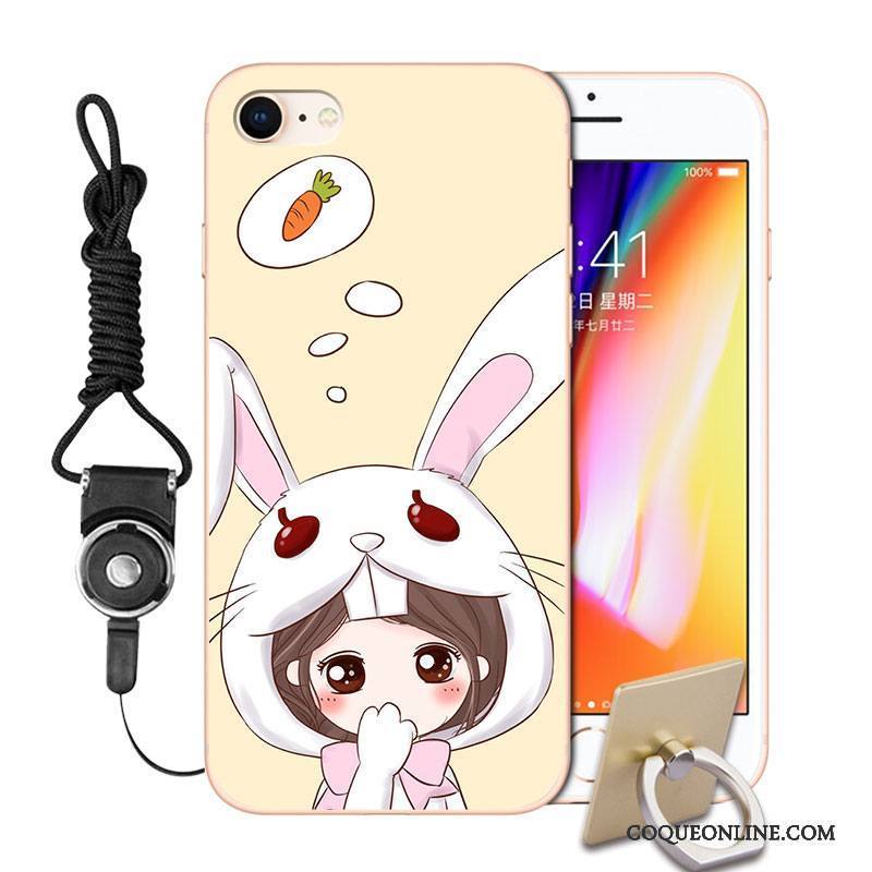 iPhone 8 Créatif Dessin Animé Peinture Étui Coque De Téléphone Personnalité Incassable