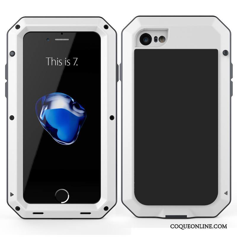iPhone 8 Créatif Tout Compris Coque Métal Étui De Téléphone Trois Défenses