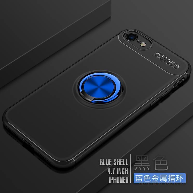 iPhone 8 Délavé En Daim Bleu Coque De Téléphone Très Mince Fluide Doux Silicone Étui