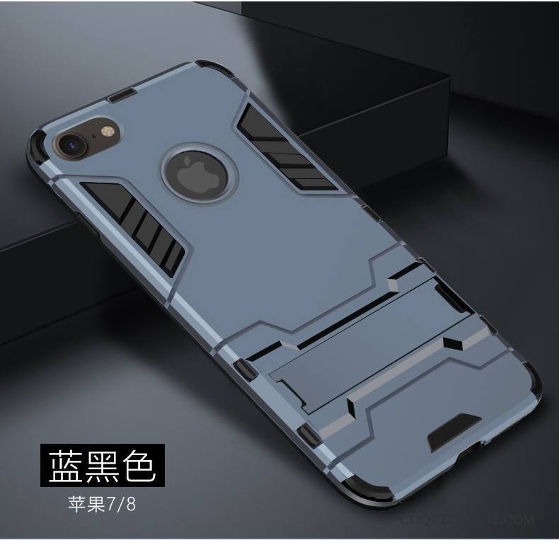 iPhone 8 Incassable Étui Gris Silicone Personnalité Tendance Coque De Téléphone