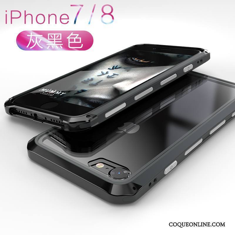iPhone 8 Ornements Suspendus Étui Verre Créatif Marque De Tendance Tout Compris Coque De Téléphone