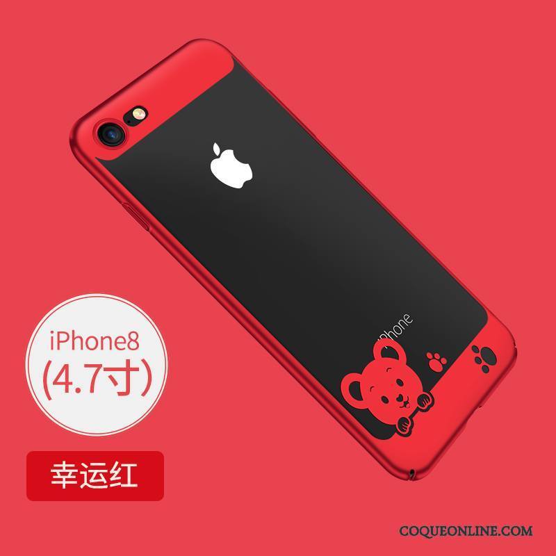 iPhone 8 Personnalité Créatif Coque De Téléphone Or Incassable Très Mince Fluide Doux