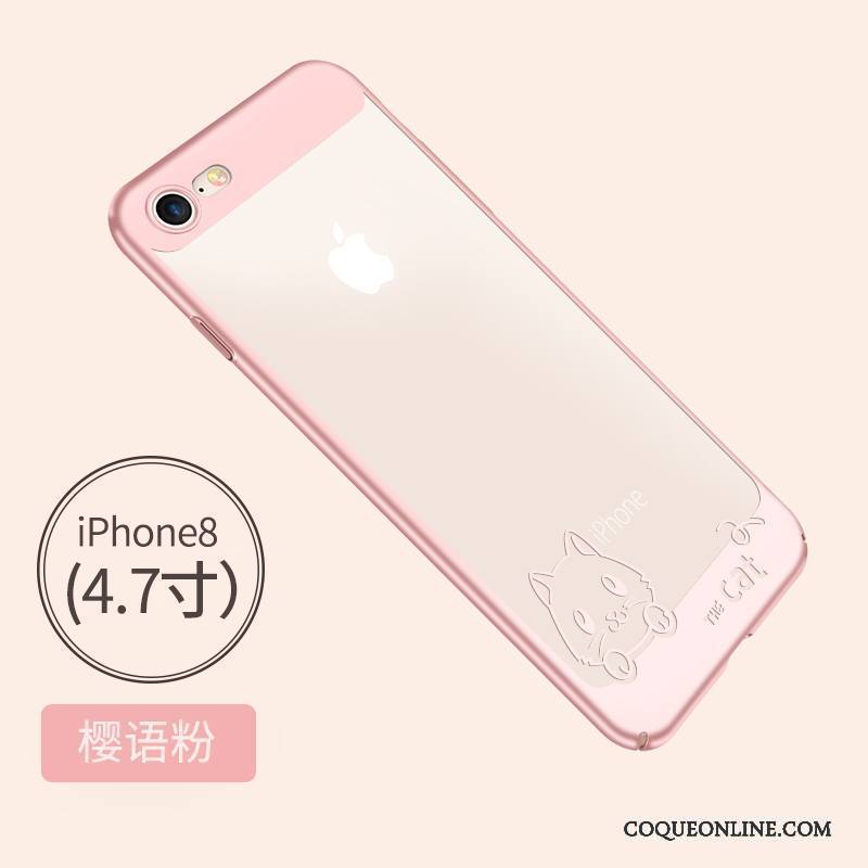 iPhone 8 Personnalité Créatif Coque De Téléphone Or Incassable Très Mince Fluide Doux