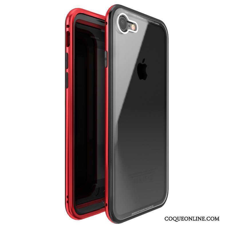 iPhone 8 Personnalité Protection Tout Compris Métal Coque De Téléphone Violet Étui