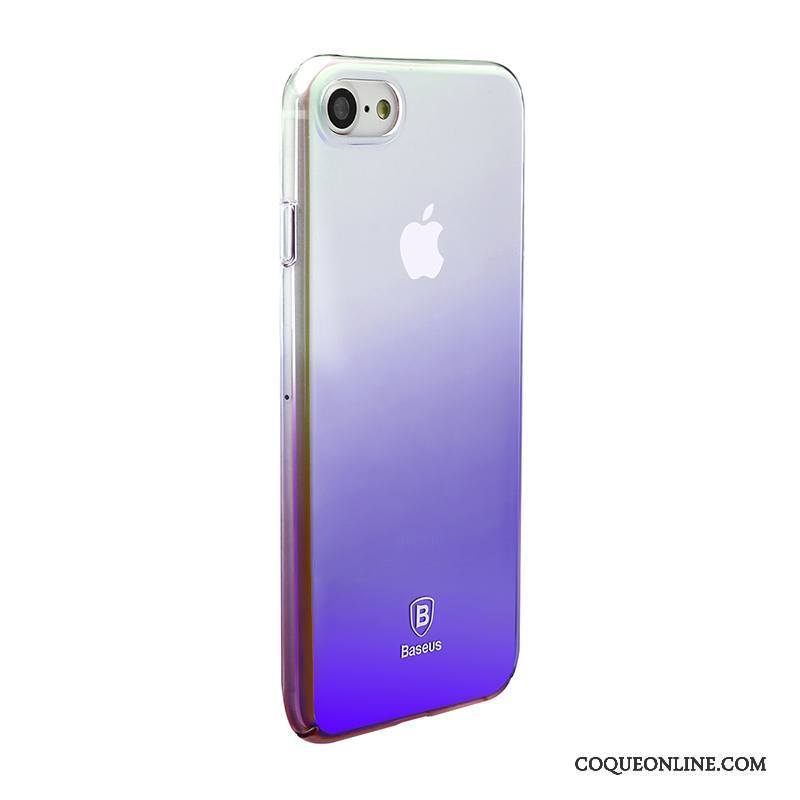 iPhone 8 Placage Coque De Téléphone Dégradé Protection Violet