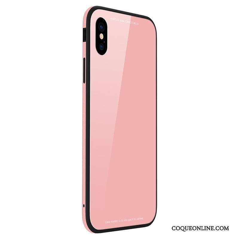 iPhone 8 Plus Blanc Métal Coque De Téléphone Téléphone Portable Incassable Verre Trempé Étui