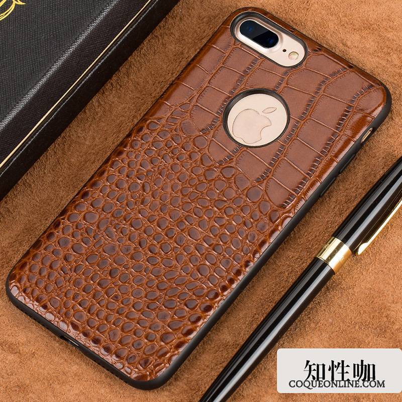 iPhone 8 Plus Coque De Téléphone Incassable Personnalisé Cuir Étui En Cuir Qualité Tendance