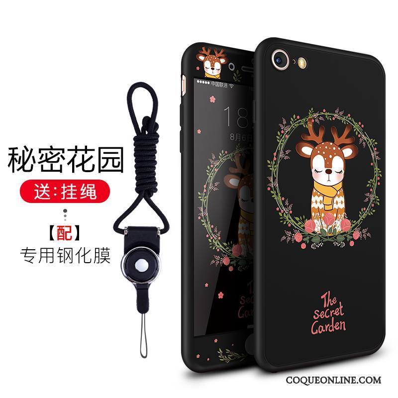 iPhone 8 Plus Coque De Téléphone Tout Compris Chat Marque De Tendance Rouge Étui Incassable