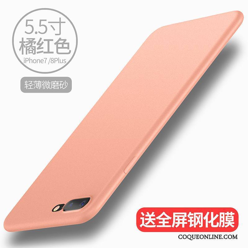 iPhone 8 Plus Coque Fluide Doux Très Mince Nouveau Étui Vert Silicone Délavé En Daim