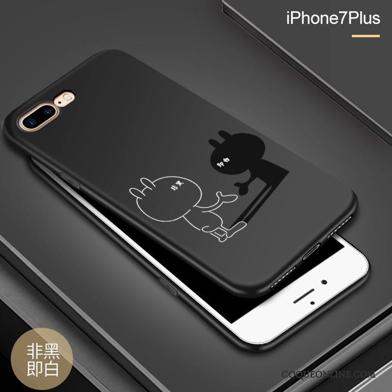 iPhone 8 Plus Coque Silicone Tout Compris Créatif Vert Délavé En Daim Personnalité Incassable
