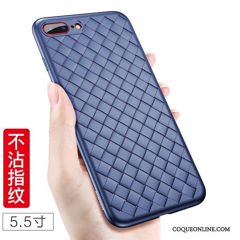 iPhone 8 Plus Fluide Doux Bleu Très Mince Tout Compris Étui Nouveau Coque De Téléphone