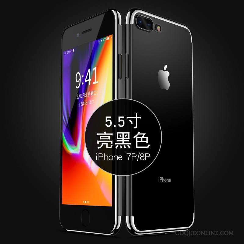 iPhone 8 Plus Fluide Doux Transparent Silicone Étui Coque De Téléphone Très Mince Tout Compris