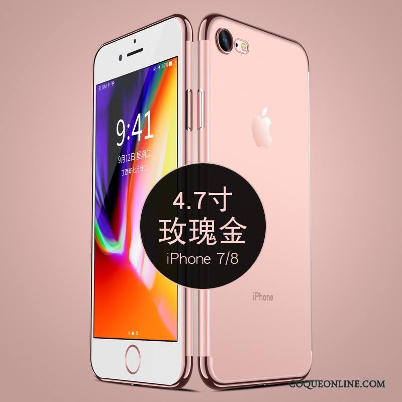 iPhone 8 Plus Fluide Doux Transparent Silicone Étui Coque De Téléphone Très Mince Tout Compris