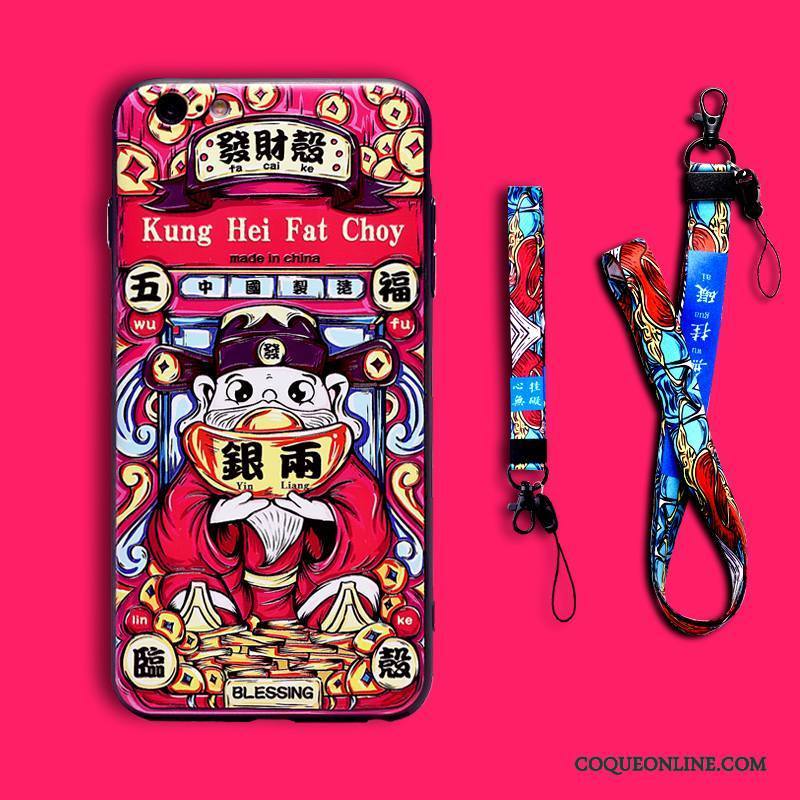 iPhone 8 Plus Gaufrage Style Chinois Multicolore Personnalité Coque De Téléphone Nouveau Créatif