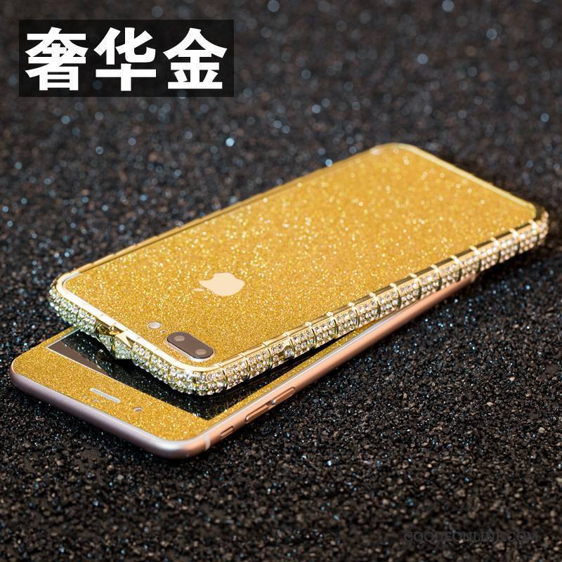 iPhone 8 Plus Incassable Coque Protection Nouveau Étui Border Strass