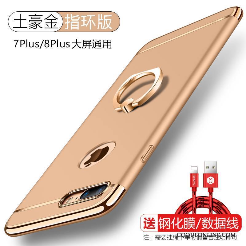 iPhone 8 Plus Incassable Support Tendance Coque De Téléphone Difficile Étui Anneau