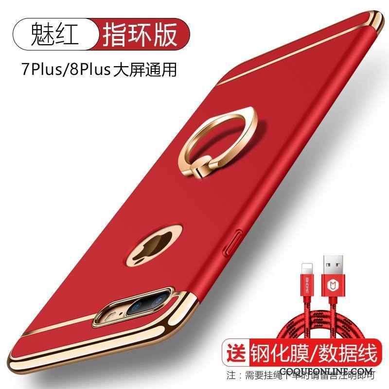 iPhone 8 Plus Incassable Support Tendance Coque De Téléphone Difficile Étui Anneau