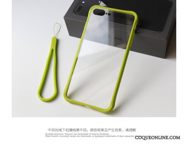 iPhone 8 Plus Incassable Tissu Coque De Téléphone Étui Vert Téléphone Portable