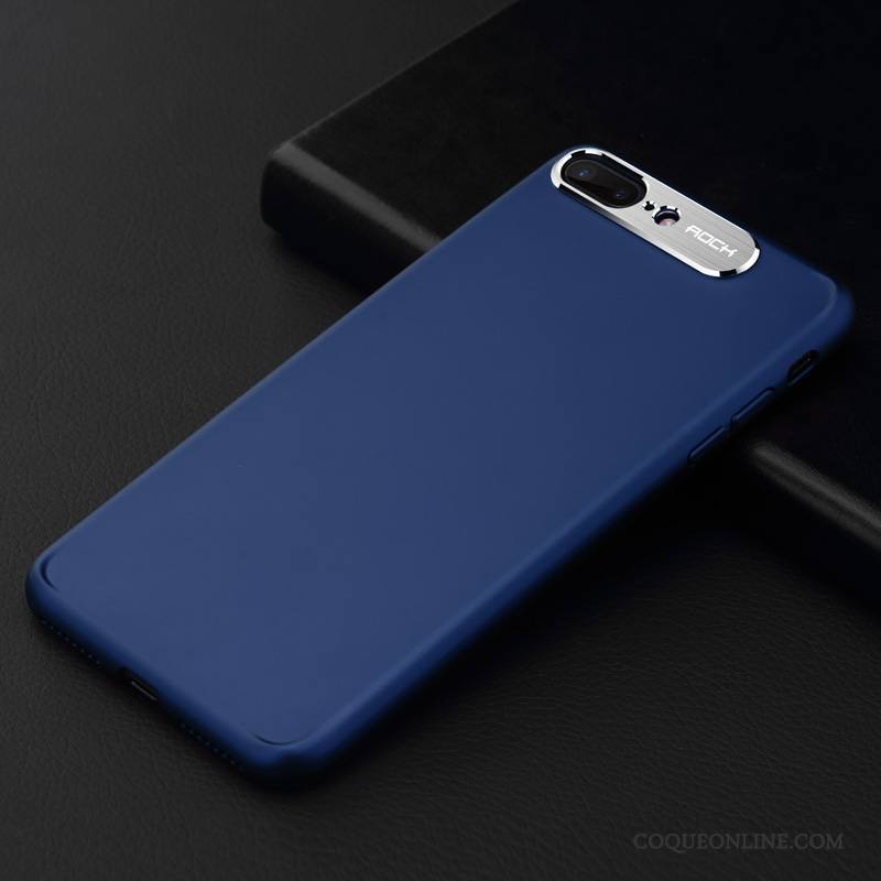 iPhone 8 Plus Légère Étui Silicone Coque De Téléphone Tout Compris Noir Tendance