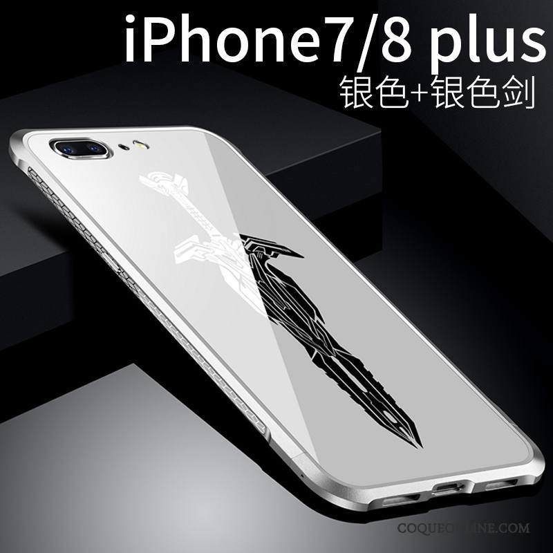 iPhone 8 Plus Nouveau Coque Légère Ultra Argent Difficile Incassable
