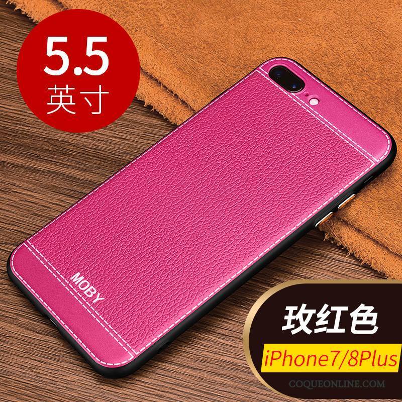 iPhone 8 Plus Protection Silicone Tout Compris Fluide Doux Incassable Tendance Coque De Téléphone