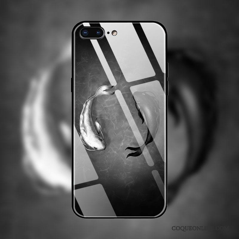 iPhone 8 Plus Protection Étui Verre Personnalité Tout Compris Incassable Coque De Téléphone
