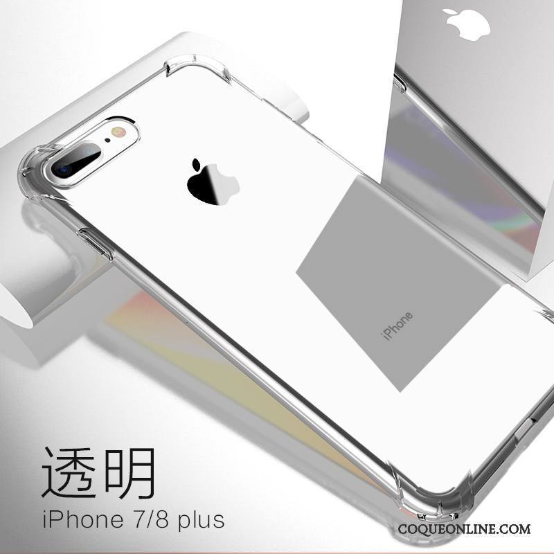 iPhone 8 Plus Silicone Coque De Téléphone Or Pu Incassable Ballon Tout Compris