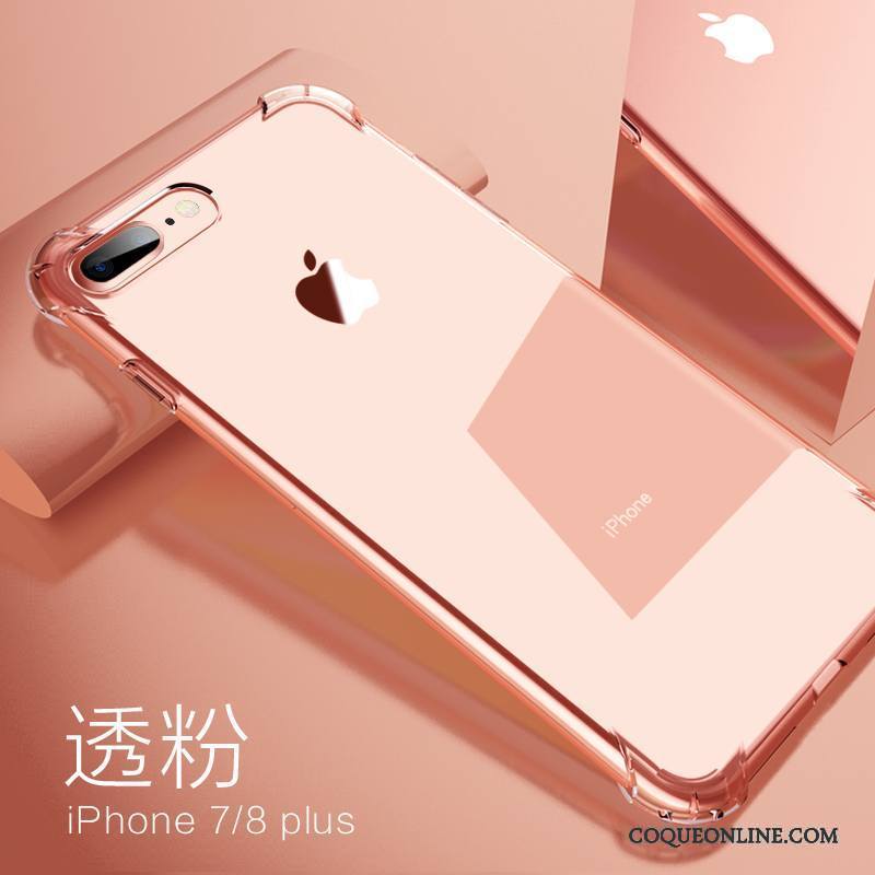 iPhone 8 Plus Silicone Coque De Téléphone Or Pu Incassable Ballon Tout Compris