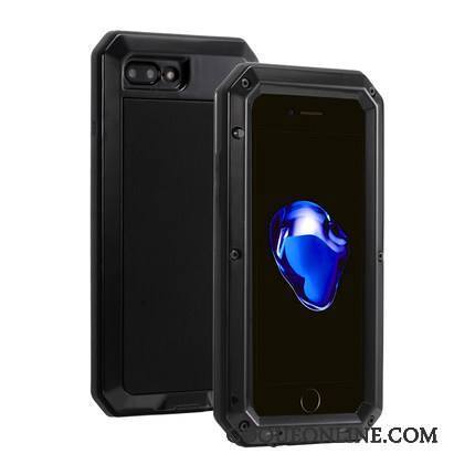 iPhone 8 Plus Silicone Coque Incassable Créatif Trois Défenses Fluide Doux Armure