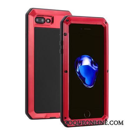 iPhone 8 Plus Silicone Coque Incassable Créatif Trois Défenses Fluide Doux Armure