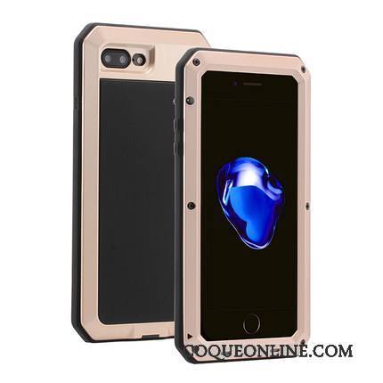 iPhone 8 Plus Silicone Coque Incassable Créatif Trois Défenses Fluide Doux Armure