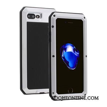 iPhone 8 Plus Silicone Coque Incassable Créatif Trois Défenses Fluide Doux Armure
