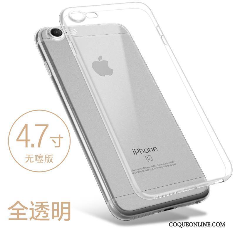 iPhone 8 Plus Silicone Tout Compris Coque Fluide Doux Or Transparent Très Mince