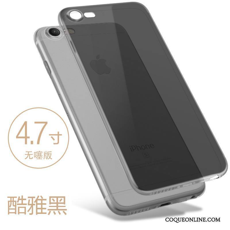 iPhone 8 Plus Silicone Tout Compris Coque Fluide Doux Or Transparent Très Mince