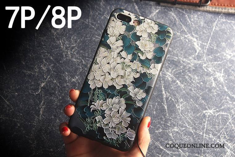 iPhone 8 Plus Vert Ornements Suspendus Coque De Téléphone Incassable Protection Tout Compris Étui