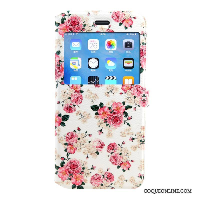 iPhone 8 Plus Étui Coque De Téléphone Dessin Animé Housse Incassable Rose Silicone