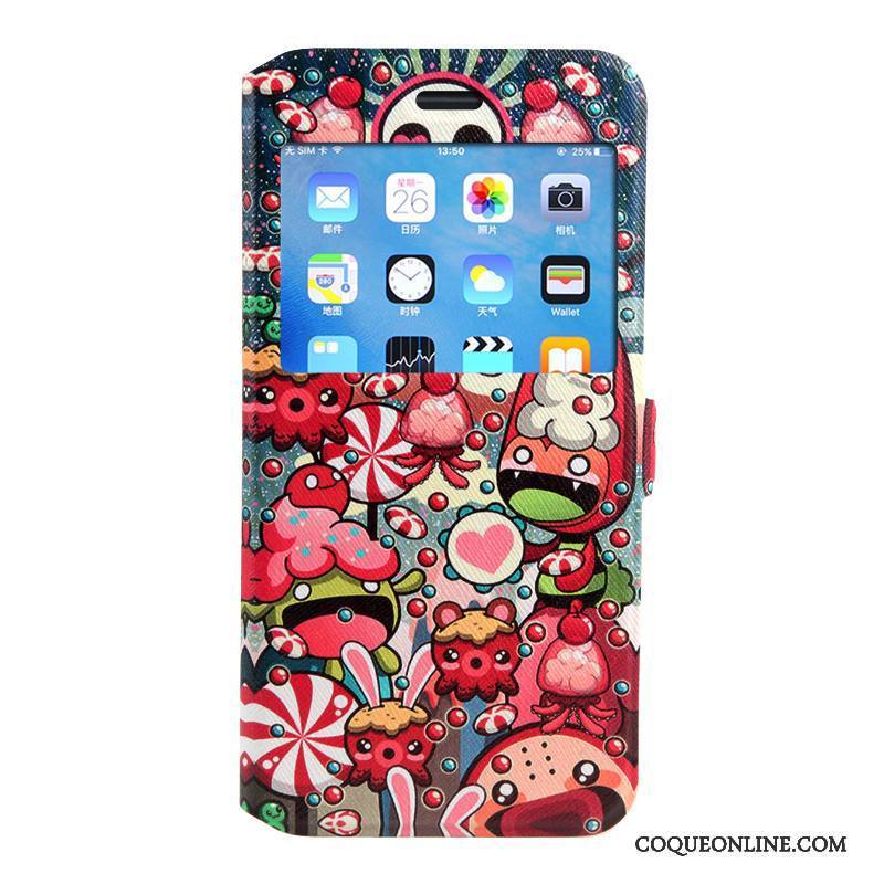 iPhone 8 Plus Étui Coque De Téléphone Dessin Animé Housse Incassable Rose Silicone