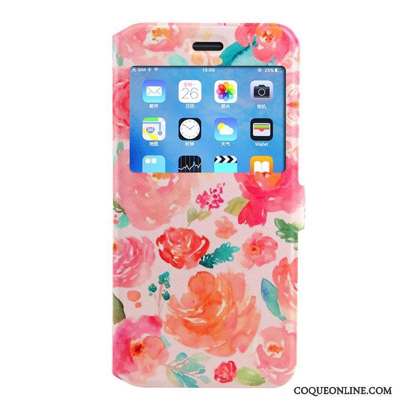 iPhone 8 Plus Étui Coque De Téléphone Dessin Animé Housse Incassable Rose Silicone