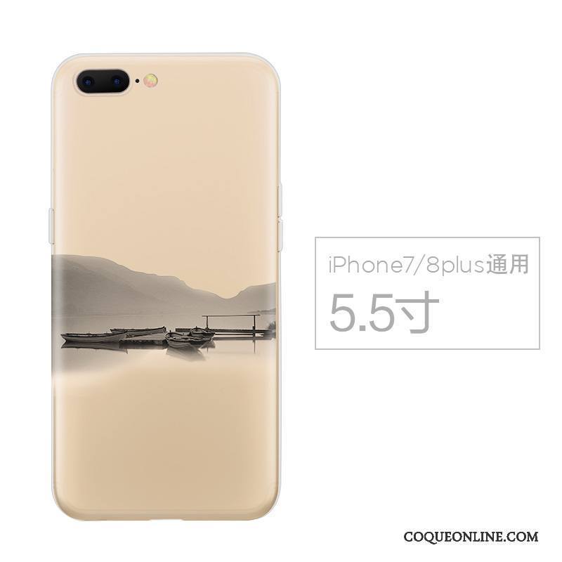 iPhone 8 Plus Étui Créatif Personnalité Incassable Coque De Téléphone Silicone Tendance