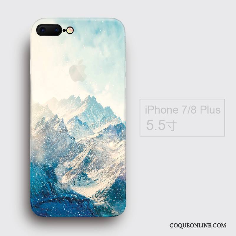 iPhone 8 Plus Étui Créatif Personnalité Incassable Coque De Téléphone Silicone Tendance