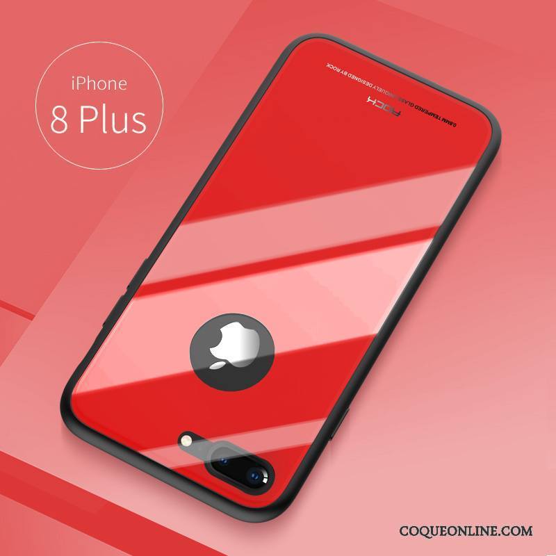 iPhone 8 Plus Étui Noir Coque Fluide Doux De Téléphone Incassable Protection