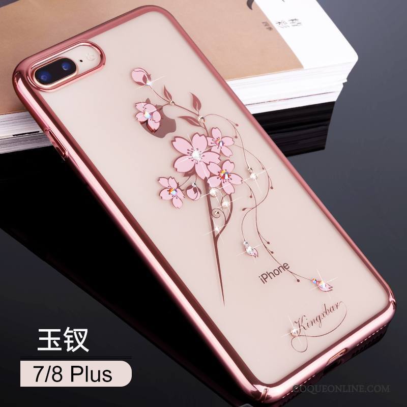 iPhone 8 Plus Étui Strass Tendance Coque De Téléphone Nouveau Luxe Ornements Suspendus