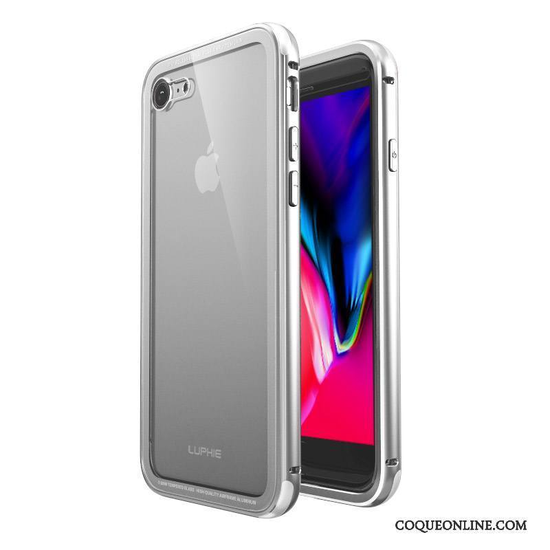 iPhone 8 Protection Couvercle Arrière Étui Coque De Téléphone Métal Rouge Tout Compris