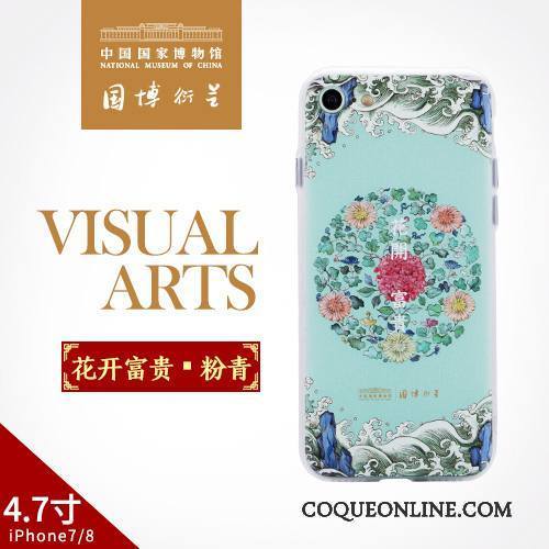 iPhone 8 Protection Étui Art Coque De Téléphone Rouge Style Chinois