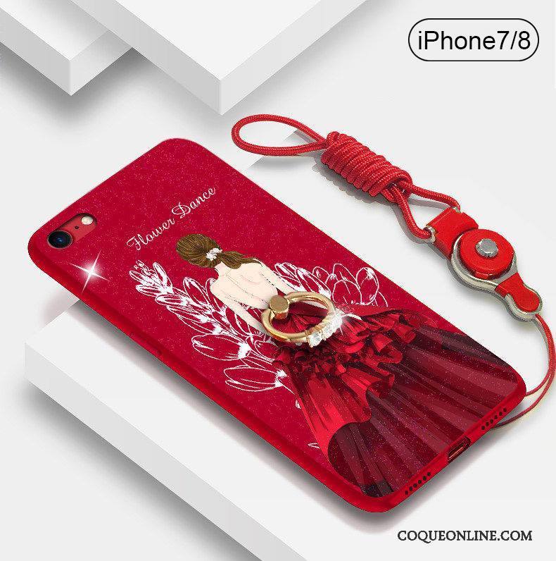 iPhone 8 Silicone Marque De Tendance Tout Compris Violet Coque De Téléphone Nouveau Étui