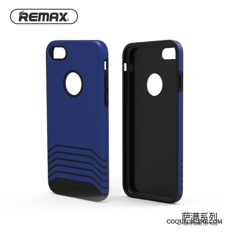 iPhone 8 Tendance Coque Bleu Téléphone Portable Silicone Étui Incassable